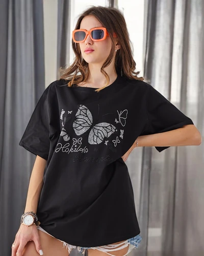 Royalfashion Women's Cotton T-Shirt Romantic Butterfly