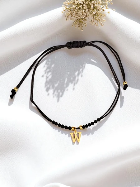 Women’s bracelet with the letter W Wanderlust