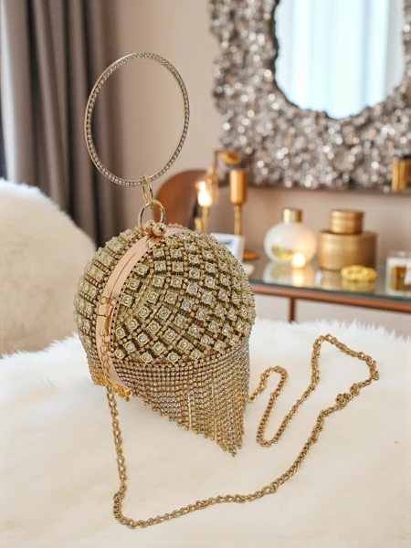 Royalfashion Women's Ball Handbag with Zirconia Velora Bloom