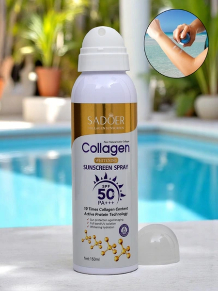 Sadoer Sunscreen Spray SPF 50 with Collagen