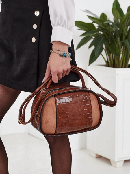 Small women's handbag made of lacquered eco-leather Lunar Space