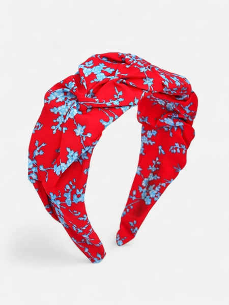 Royalfashion Hairband with Ruching and Print