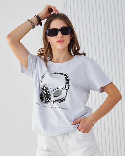 Royalfashion Women's Cotton T-Shirt with Print