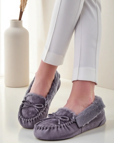 Royalfashion Women's moccasins with fur Ahtikes