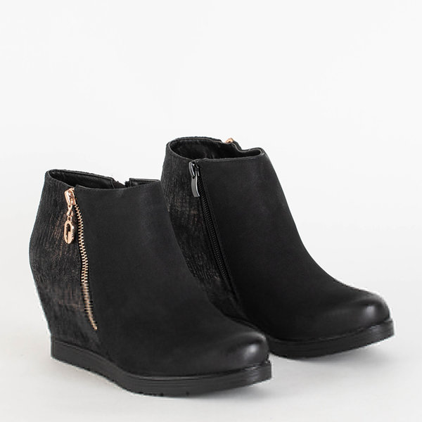 OUTLET Grey women's boots on Callesto anchor - Footwear