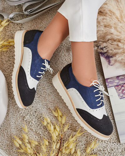 Royalfashion Women's Novlas lace-up half shoes