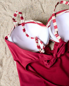 red || beige