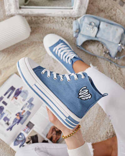 Royalfashion Women's sporty sneakers with print