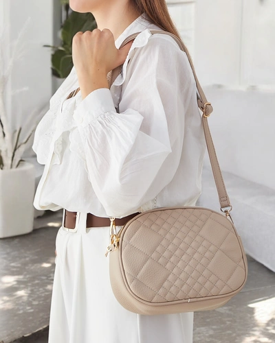 Royalfashion Oval small women's handbag made of eco-leather