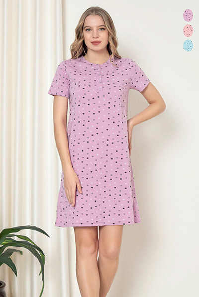 Royalfashion Women's polka dot nightshirt