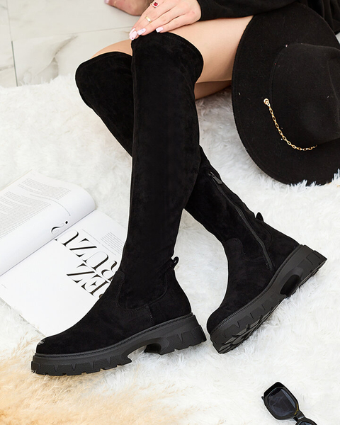 Royalfashion Women's Ridesel knee-high boots