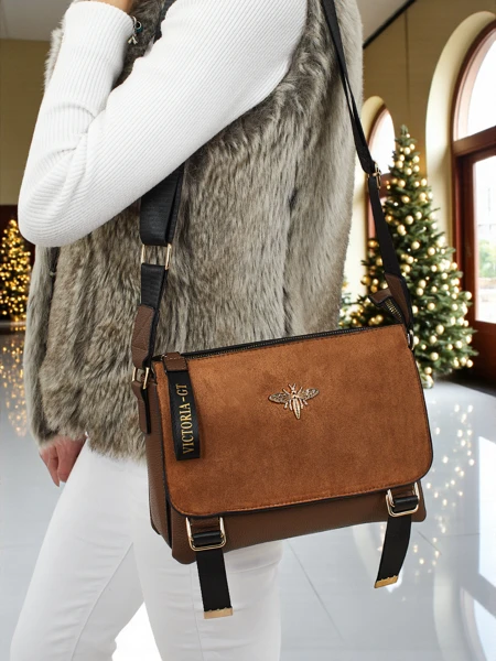 Small women's eco-leather handbag Tessaria