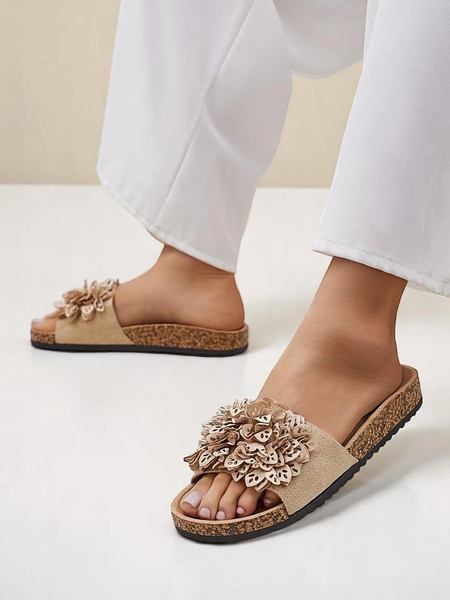 Royalfashion women’s sandals with flowers Occes