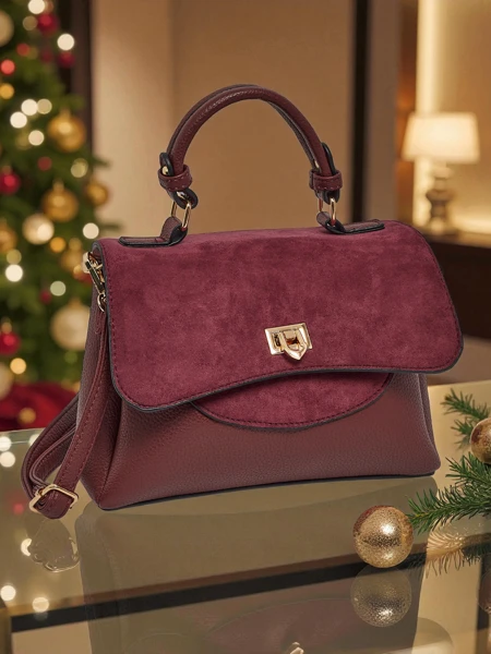 Small women's eco-leather handbag Aurella