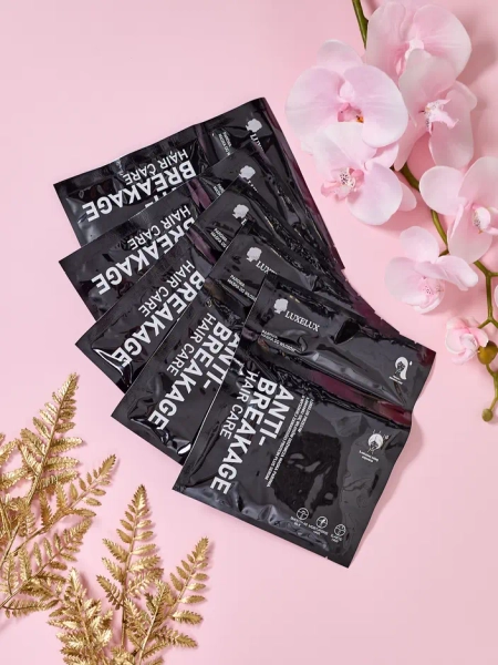 Luxelux steam mask for hair with a high protein content plus serum