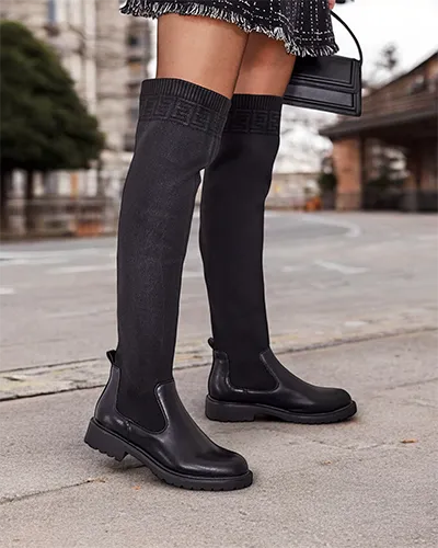 Royalfashion Women's slip-on boots Bifonus