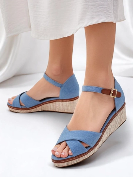 Royalfashion Women's Terrific Peep-Toe Wedge Sandals