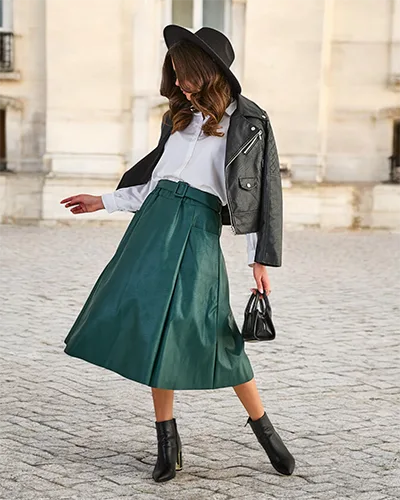 Royalfashion Women's midi skirt PLUS SIZE