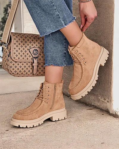 Royalfashion Women's lace-up ankle boots Rullose