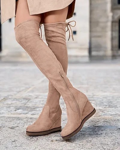 Royalfashion Women's Romino knee-high boots