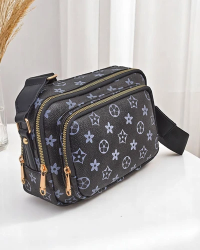 Royalfashion Versatile eco-leather bag with print