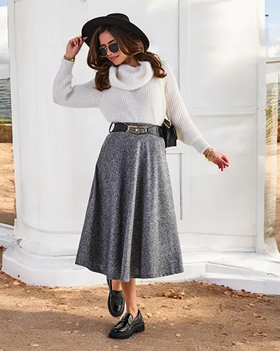 Royalfashion Women's midi skirt