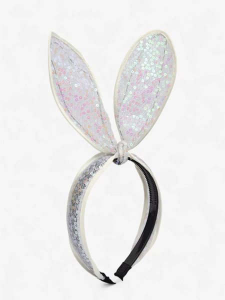 Royalfashion Children's headband with rabbit ears and sequins