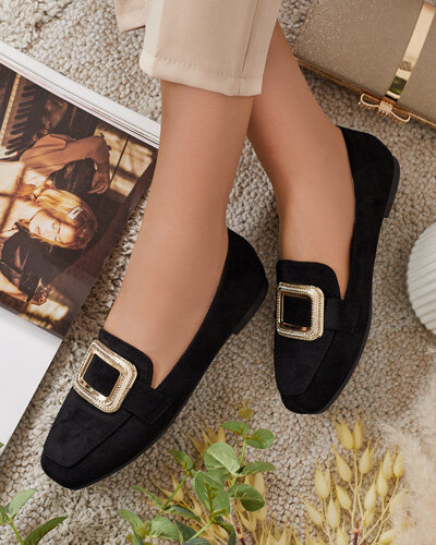 Royalfashion Women's moccasins with buckle Serbento