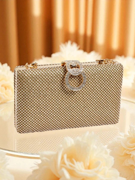 Royalfashion Women's Clutch Bag with Zirconia Armeddo