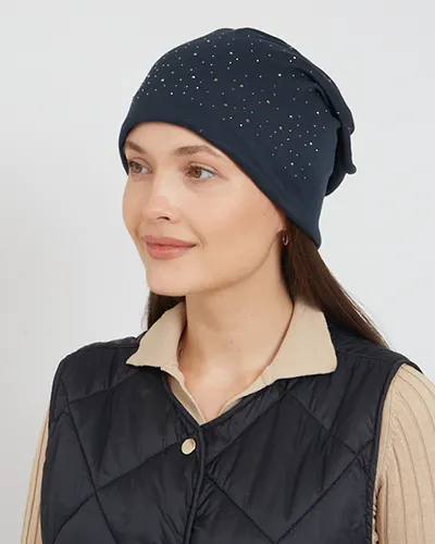 Royalfashion Women's insulated hat with zircons