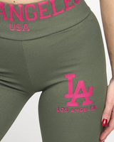 dark green || pink