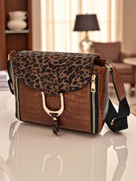 Patent Small Women's Faux Leather Handbag Sable Arc