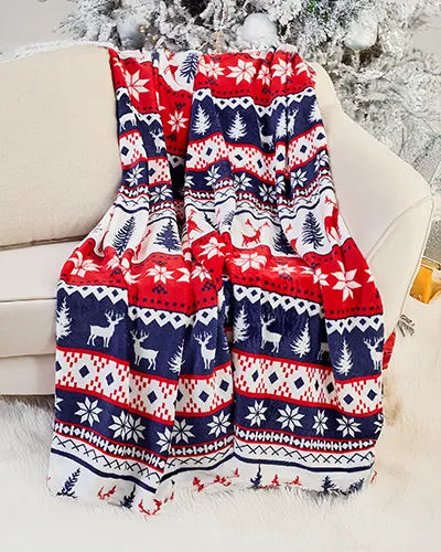 Royalfashion Christmas throw blanket 200x220