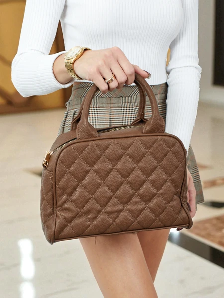 Small women's eco-leather bag Laretta