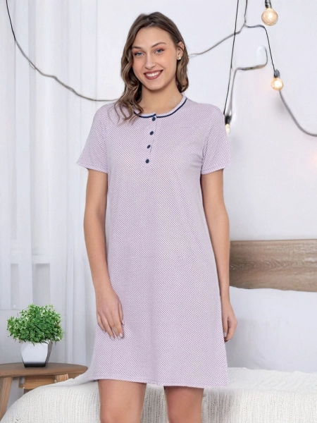 Royalfashion Women's polka dot nightshirt