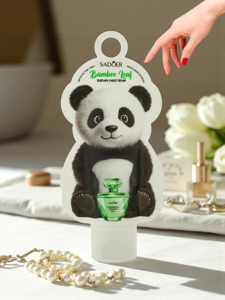 Sadoer Bamboo Leaf Hand Cream 50 ml in Panda Packaging – Aurelia Edition
