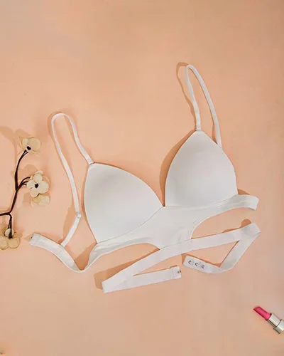 Royalfashion Women's bra with decorative straps