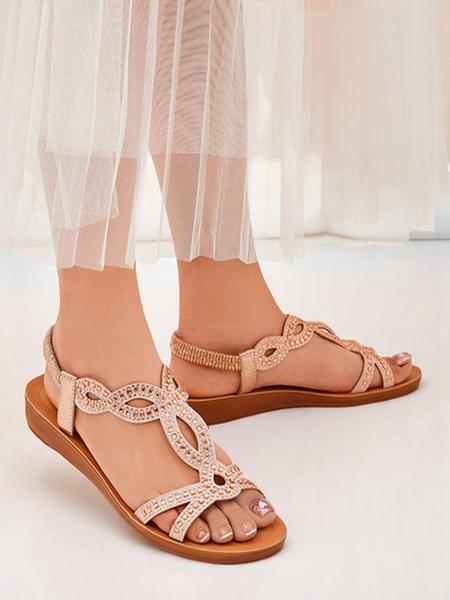 Lola Grace Women's Royal Fashion Sandals with Decorative Straps