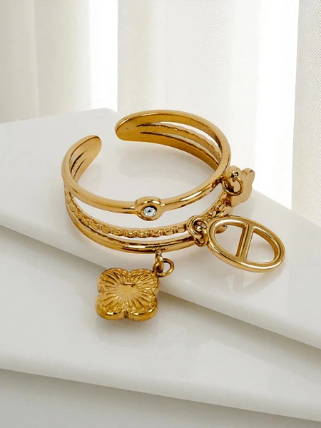 Dolce Vita bangle bracelet with decorative charms