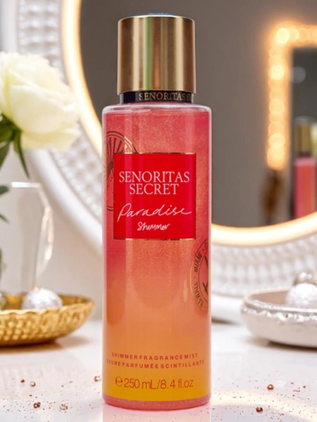 Senoritas Secret Body Mist Paradise Shimmer with glitter
