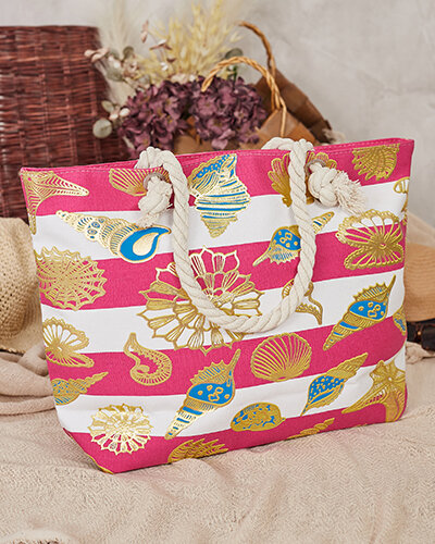 Royalfashion Fabric bag in holiday pattern for shoulder