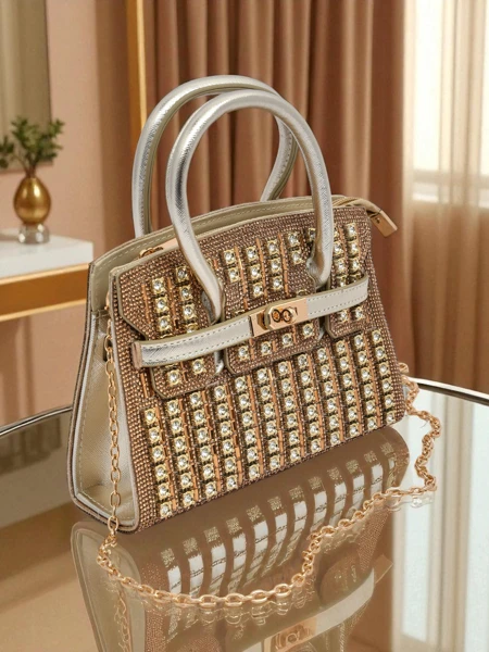 Royalfashion Women's Clutch Bag with Cubic Zirconia Seren Voux