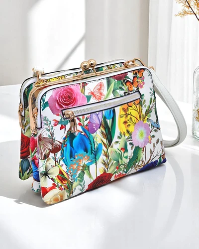 Royalfashion Floral small women’s bag made of eco-leather