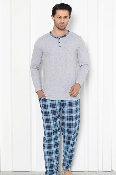 Royalfashion Cotton men's checkered pajama