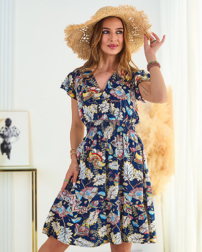 Royalfashion Women's floral mini dress