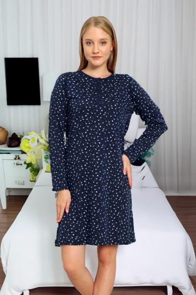 Royalfashion Cotton women's nightdress with stars