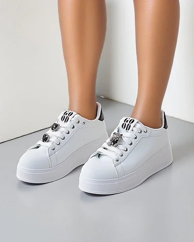 Royalfashion Women's platform sports sneakers Helin