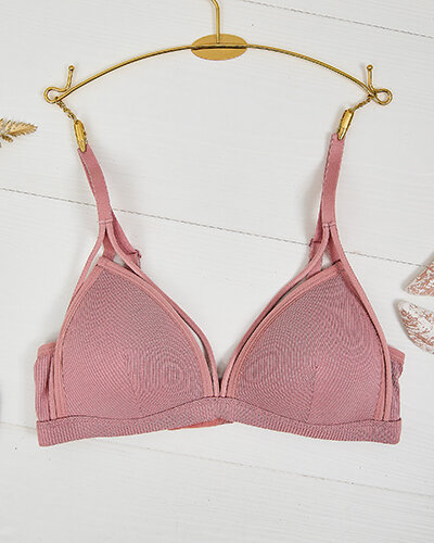 Royalfashion Women's bra with decorative straps