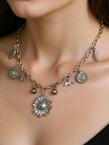 Aurelia Charis Necklace with boho pendants