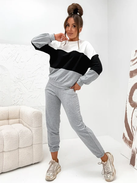 Royalfashion Women's Cotton Striped Tracksuit Set ChillFlex